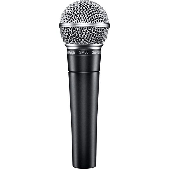 SM58-LC Dynamic Vocal Microphone Professional Handheld Cardioid XLR Mic for Singing, Live Performance, Studio Recording, Podcast & Broadcast, Black