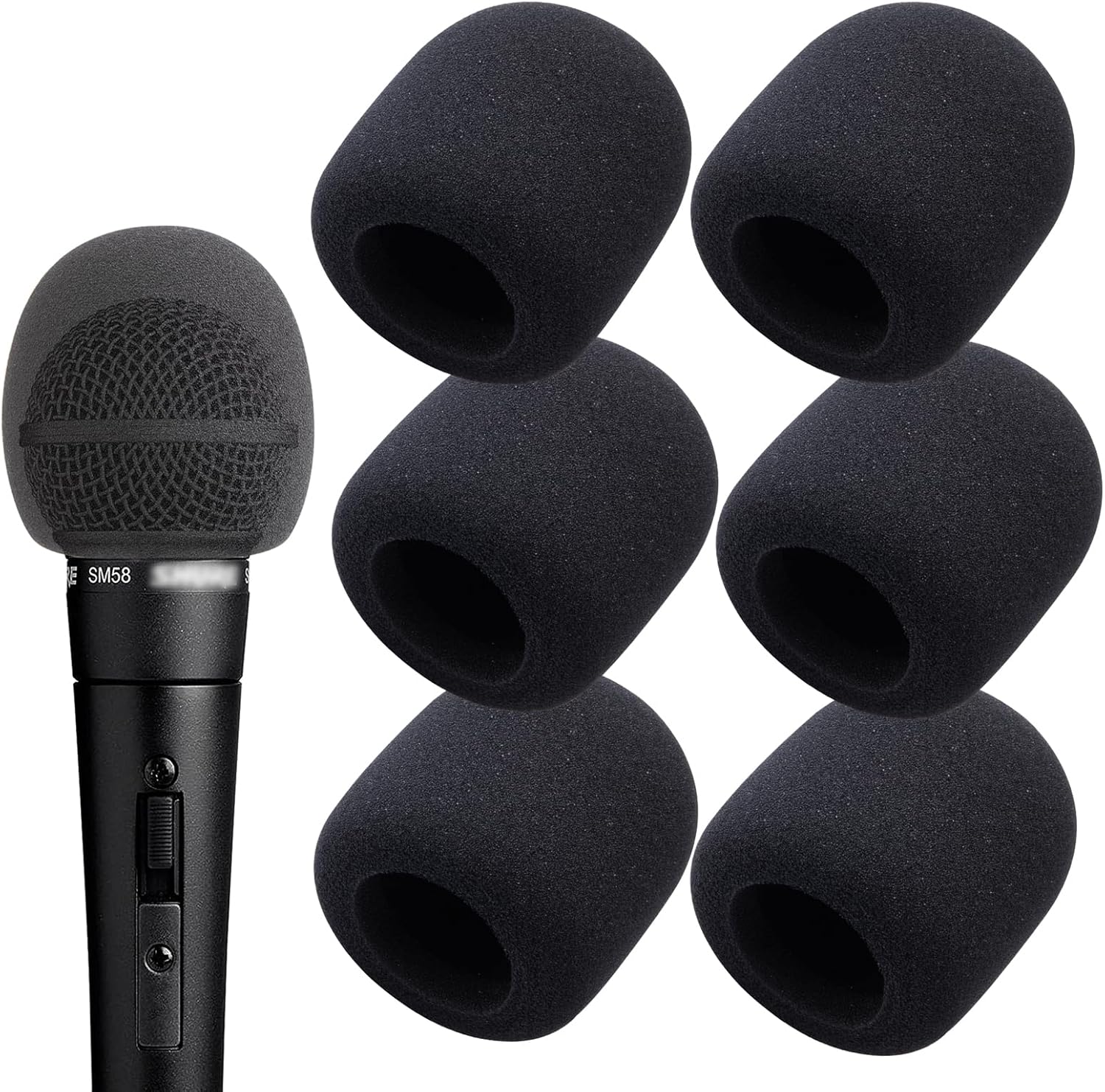 4 Filtres Anti-pop Pour Micro Shure SM58 / Beta 58A - Réduction Des Bruits Et Protection | Mousse Haute Densité