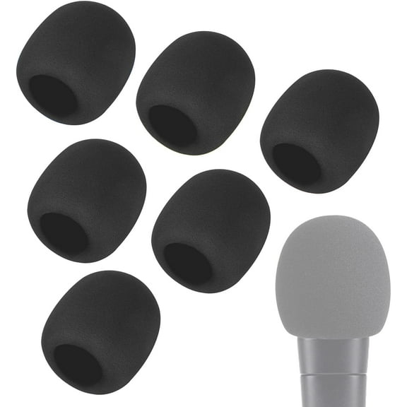 SM58 Mic Cover - Shure Pop Filter Compatible with Shure SM58 Microphone Windscreen Reduce Wind Noises by SUNMON(6 PCS)