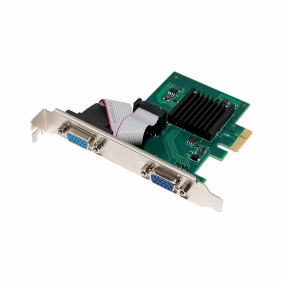 SM750 PCIE 2 Port Serial Expansion Card VGA Industrial-Grade 2D Graphics 1920 X 1440 HD Graphics Card 64MB DDR.