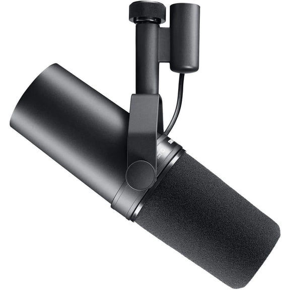 SM7B Dynamic Studio Microphone - XLR Mic for Podcasting, Streaming, Vocal Recording & Broadcasting, Wide Frequency Range, Smooth Warm Audio, Detachable Windscreen, Black