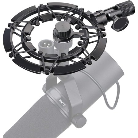 SM7B Shock Mount Reduces Vibration Noise Matching Mic Boom Arm Stand, Compatible for Shure SM7B Mic by SUNMON