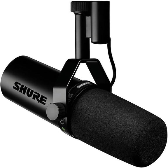 SM7dB Dynamic Vocal Microphone with Built-in Preamp – Studio Mic for Streaming, Podcasting, and Recording – Smooth Sound, Wide Frequency Range, Rugged Build, Windscreen Included, Black