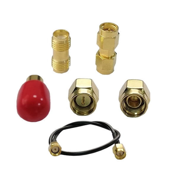 SMA Calibration Kit for NanoVNA H H4 F V2 V3 SAA Mini1300 PS100 Vector Network Analyzer 6GHz RF Coaxial Calibration Kit Short Open Load Thru with SMA Male/Female Adapters 6PCS Set
