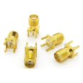 thumbnail image 1 of SMA Female Jack Straight PCB Mount RF Connectors 1/5/10 Pieces, 1 of 4