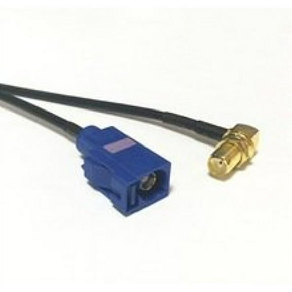 SMA Female Jack nut Right Angle Connector Switch FAKRA Connector RG174 20CM 8" Adapter High Quality Ships Quickly From USA