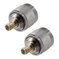 thumbnail image 1 of SMA Female to N Male Brass Coaxial Cable RF Connector Adapter 2pcs, 1 of 5
