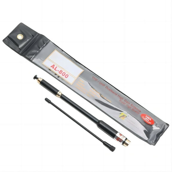 SMA-Females Double Bands Telescopic TwoWay Radio VHF UHF 144/430MHz Folding WalkieTalkie