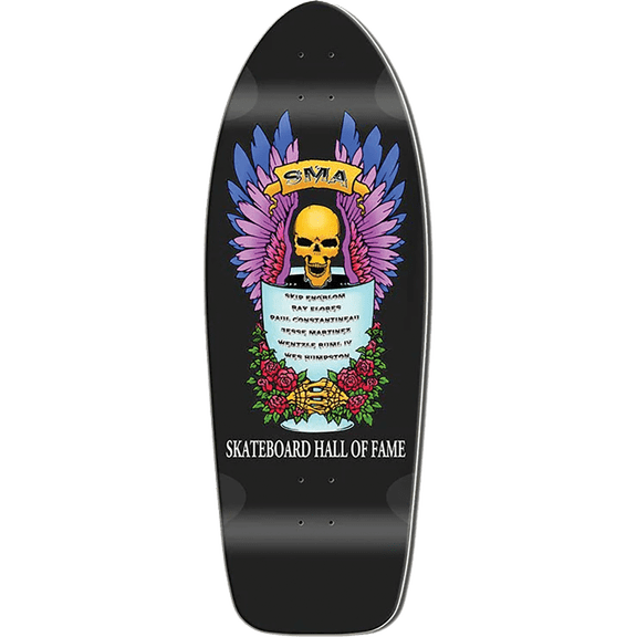 SMA Hall of Fame Deck 11 x 31.5 Black Dip - Assembled AS Complete Skateboard