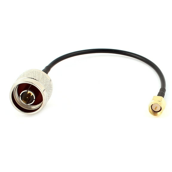 SMA-J Male to N-J Male RG174 Coaxial Cable Pigtail 15cm