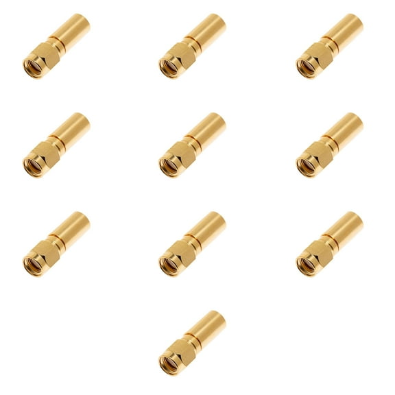 SMA Male Crimp Connector for LMR-240 Coaxial Cable  High-Performance Connector  10 Pcs Pack
