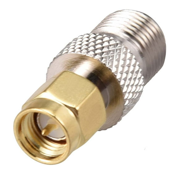 SMA Male to F Type Female  Brass Coaxial Cable RF Connector Adapter 1pcs.