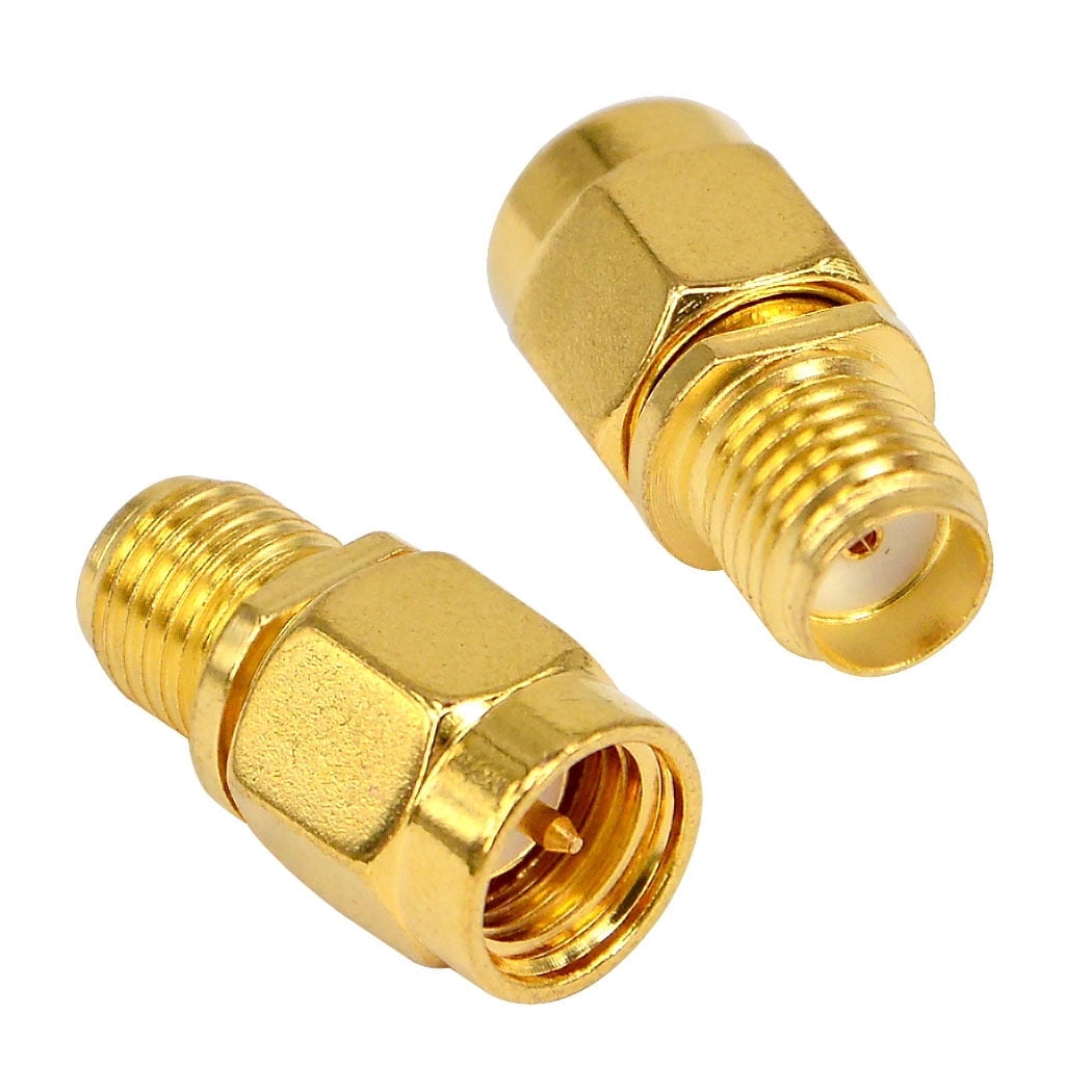 SMA Male to SMA Female Connector RF SMA Coax Coaxial Cable Adapter Low Loss for WiFi Antenna FPV Antenna Extension Cable Pack of 2