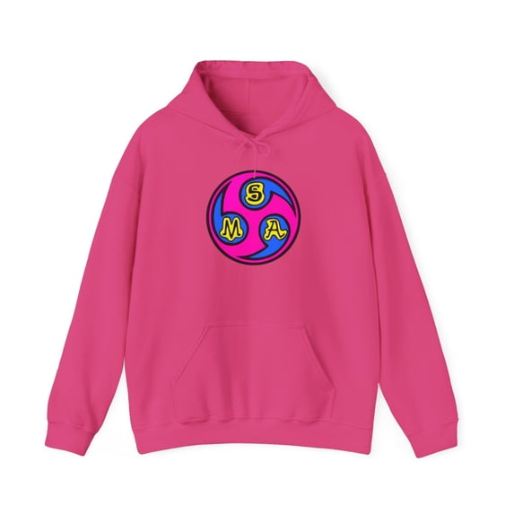 SMA Santa Monica Airlines Rocco Division Circle Vintage Skate Hoodie Design - M / Heliconia