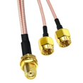 thumbnail image 1 of SMA Splitter Cable SMA Male to Double SMA Female Cable SMA Adapter RG316 Extension Cable WiFi Antenna Adapter Connector, 1 of 10