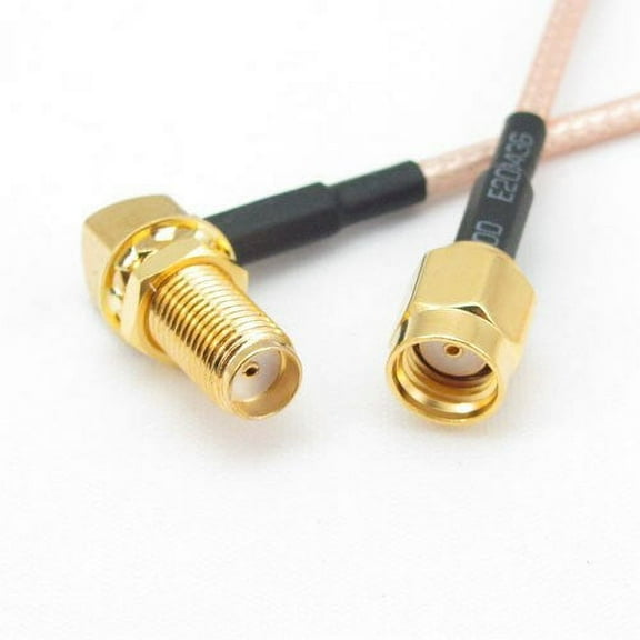 SMA female right to RP-SMA male RG316 50cm RF cable Quick USA Shipping