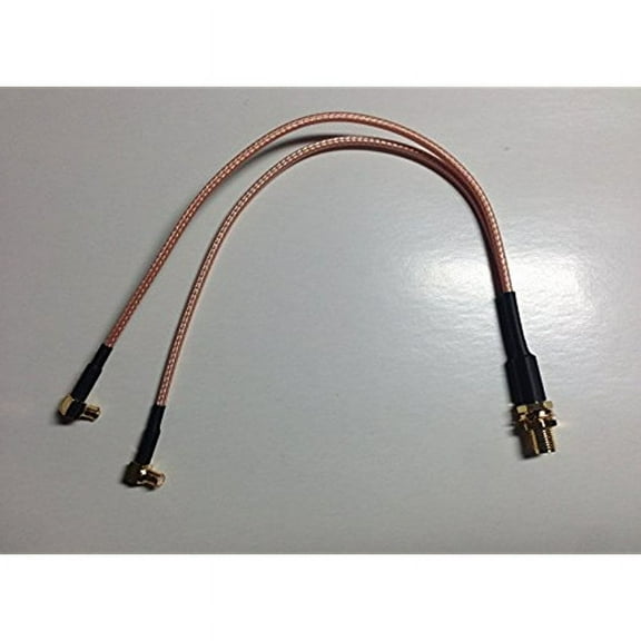 SMA female to Y type 2X L MCX male right angle Spliter Combiner cable pigtail RG316