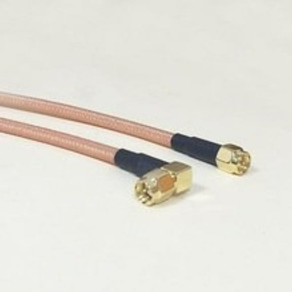 SMA male to SMA male right angle pigtail cable RG142 50cm 20" high quality NEW Good Quality Fast USA Shipping