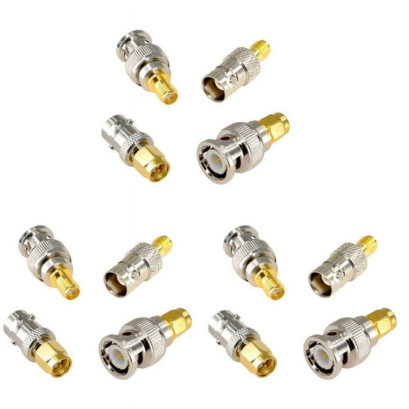 SMA to BNC Kits 3 Set RF Adapter Connector Kits for SDR Ham Radio UV-5R UV82 V-5R5 Two Way Handheld Radio B