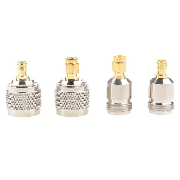 SMA to N Connectors Kit RF Coax Coaxial Reverse Polarity SMA Male Female to N Type Male Female Adapter for WiFi Antenna