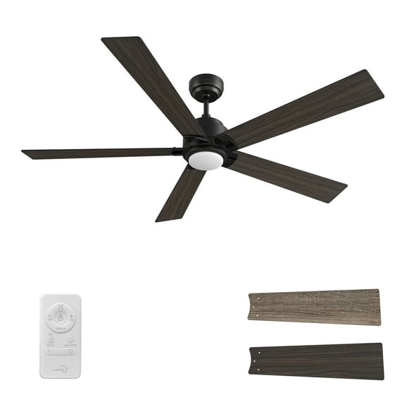 SMAAIR 60" Indoor Large Ceiling Fan with Remote and Dimmable LED Light