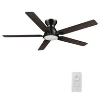 SMAAIR Byrness 52" Low Prifile Ceiling Fan with Remote Light Kit 5 Blades