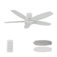 thumbnail image 1 of SMAAIR Povjeta 52" Flush Mount Ceiling Fan with Remote and Dimmable Light, 1 of 10