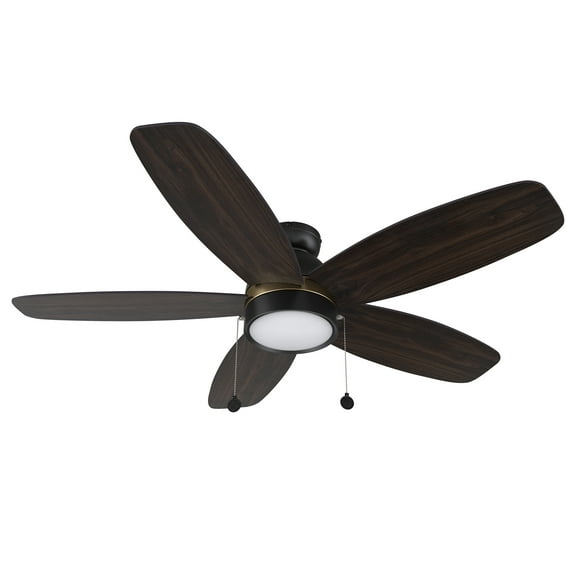 SMAAIR Treyton 52" Ceiling Fan with Pull Chain and Light Kit Equipped with a Stable and Silent Motor
