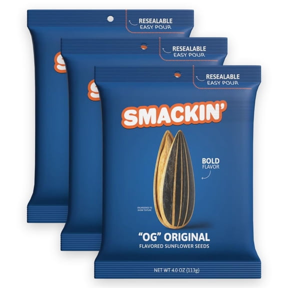 SMACKIN' Sunflower Seeds Original 4oz 3-Pack