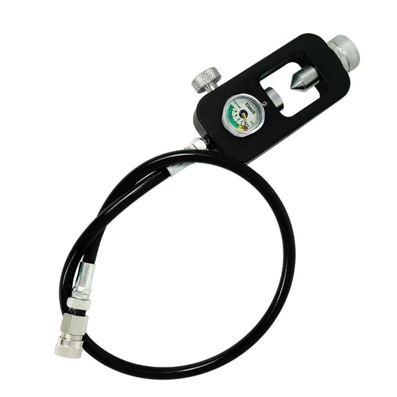 SMACO Scuba Adapter Support 3000Psi Pressure 8mm Scuba Tank Refill Adapter Scuba Tank Fill Station Support to Introduce Air Directly from Larger Air Cylinder