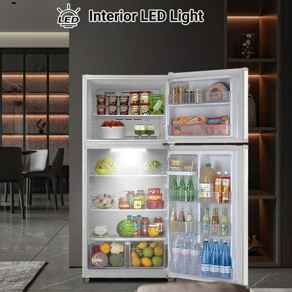 SMAD 20.5 Cu ft Top Freezer Compact Refrigerator Fridge with Reversible Door