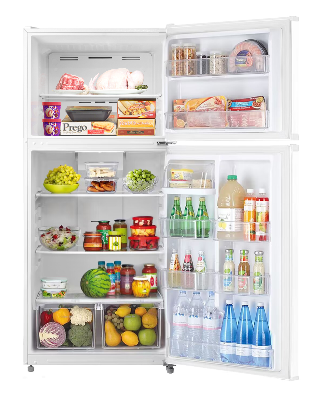 SMAD 20.5 Cu ft Top Freezer Refrigerator Compact Fridge with Reversible Door