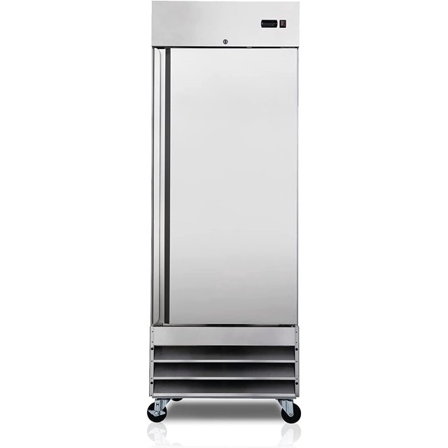 SMAD 23 Cu ft Commercial Freezer, Frost Free Upright Fridge with SmudgeProof Single Door DSD