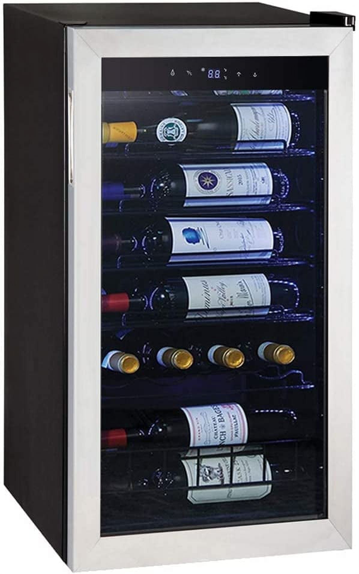 SMAD 28 Bottles 3.1 Cu ft Compressor Wine Champagne Cooler Refrigerator No Frost Wine Freestanding Fridges