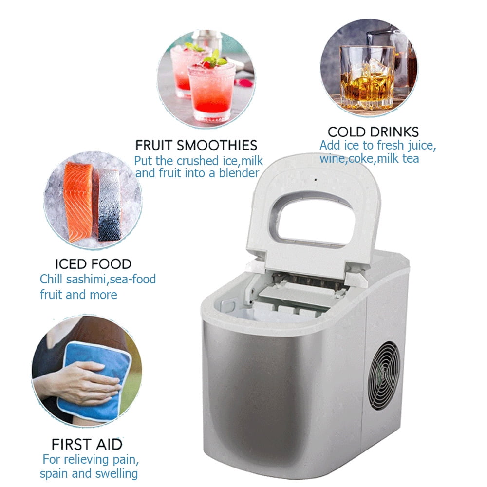 SMAD Countertop Sonic Ice Maker Portable, Compact, Mini Home Ice