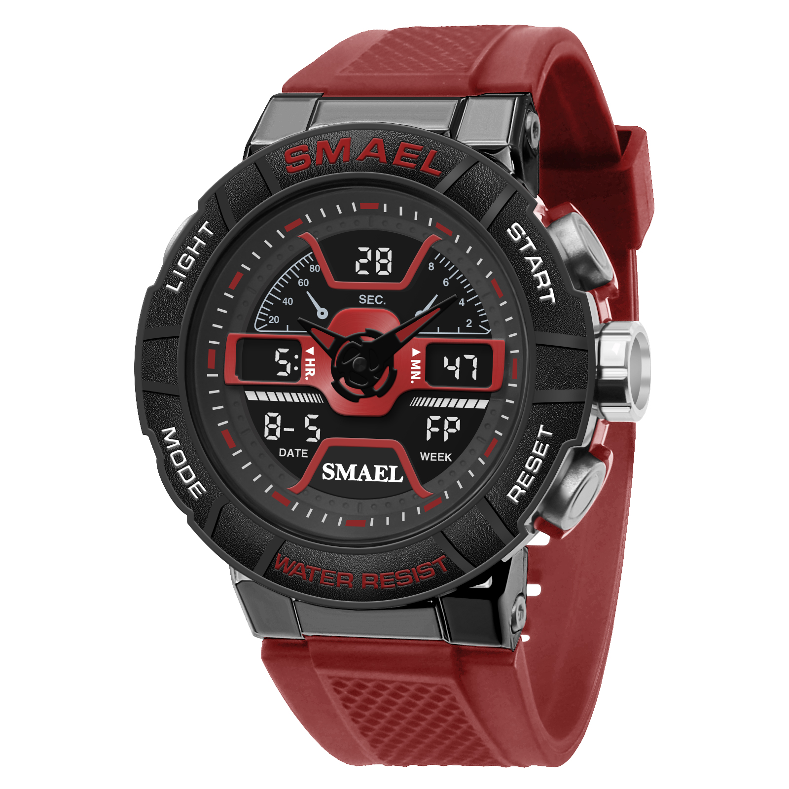 SMAEL 8067 Quartz Digit Watch Men Military Waterproof Stopwatch Fashion ...