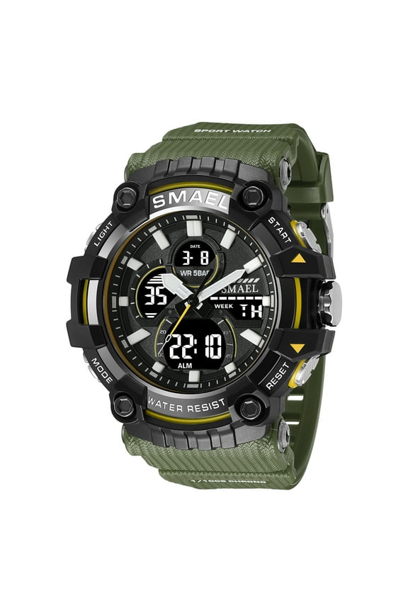 8079 Men's Quartz Watches Waterproof LED Display Male Sports Style Military Digital Wristwatch