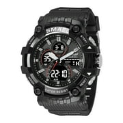 SMAEL 8079 Mens Quartz Watches Waterproof LED Display Male Sports Style Military Digital Wristwatch