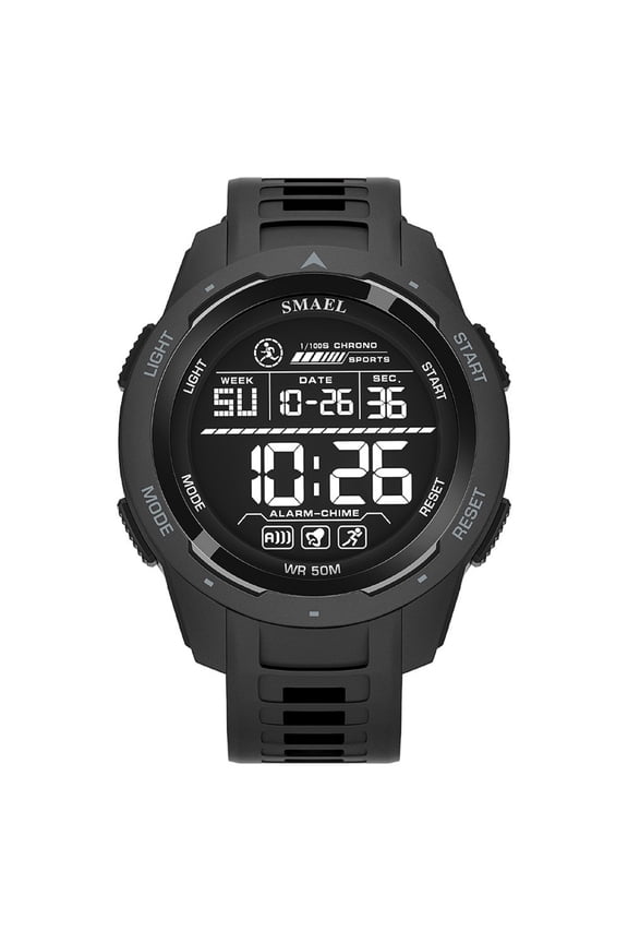 Brand 8105 Cool Fashion Sports Digital Man Watch Waterproof Shockproof Alarm Clock Date Glow Mode Stopwatch ABS Case TPU Strap Round Dial Design Men's Wristwatch