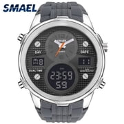 SMAEL Brand Luxury Quartz Wristwatches Fashion Electronic Clocks LED Smart Watches Cool Men Sport Watches Water Resistance 1273