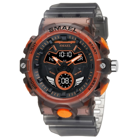 SMAEL Digit Watch Men Fashion Casual New Concept Dual Multifunction Display Wrist Watches