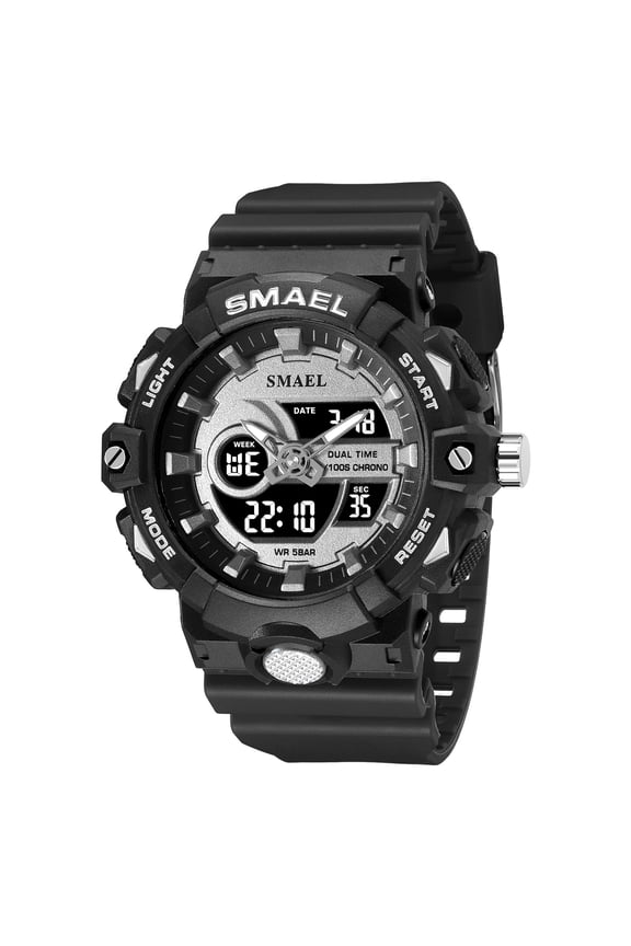 Men Sports Wristwatches Fashion Dual Display Quartz Watches Military Led Digital Stopwatch