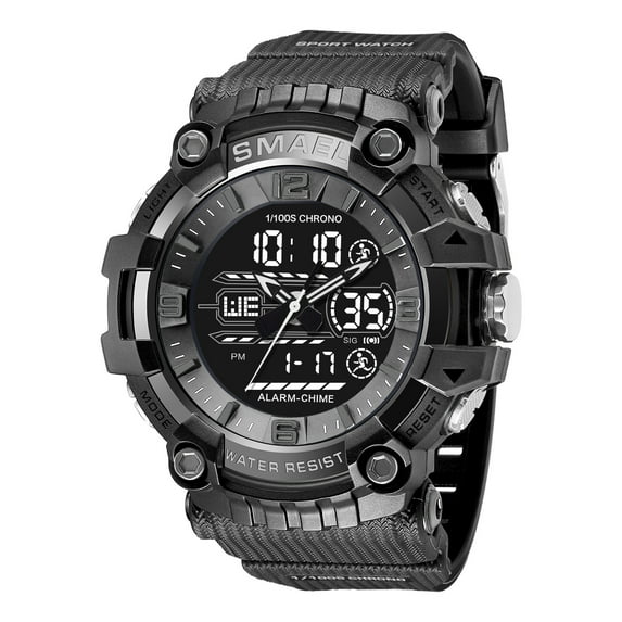 SMAEL Sports Men's Watches Waterproof Military Quartz Electronic Watches Quartz Digital Back Light Wristwatches