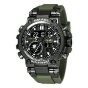 SMAEL Waterproof Astronaut Creative Dial Dual Display Digital Wristwatch LED Sport Men Chronograph