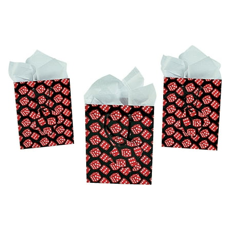 SMALL CASINO GIFT BAG - Party Supplies - 12 Pieces