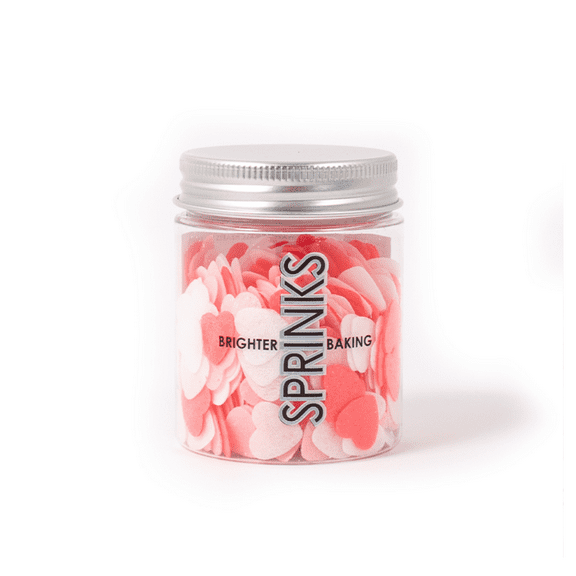 SMALL HEARTS VALENTINE WAFER DECORATIONS BY SPRINKS