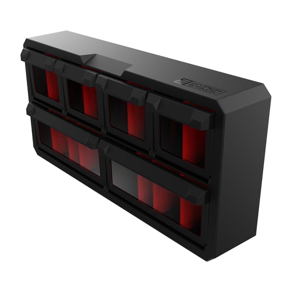 Hyper Tough Hyper Stack Small Parts Organizer, Black, Compatible with Hyper Tough Hyper Stack System