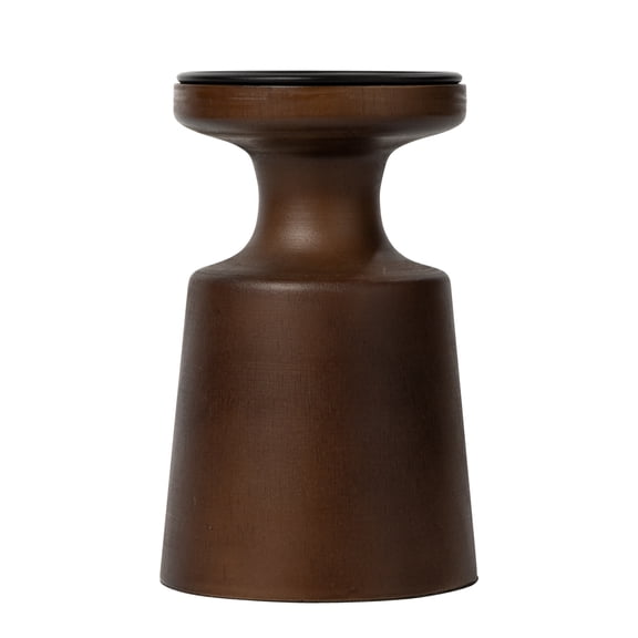Better Homes & Garden Walnut Finish Indoor Decorative Small Wood Holder 6.1"H