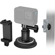 SMALLRIG 2-in-1 Magnetic Suction Cup Mount, Powerful Camera Mount for Gopro, for Insta360 and Phone, 360  Rotation for Car and Gym 4347