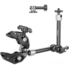 SMALLRIG Magic Arm Clamp Kit, Camera Mount Articulating Friction Arm w Super Clamp, w 1/4"-20 Screw and Thread hole, for Camera, Light, Monitor, Webcam or Action Camera 1.5kg, for Table, Tube 4454